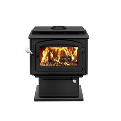 Drolet EPA Certified 1800 sq ft Pedestal Cord Wood Stove