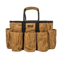 Readywares 14 in. W Waxed Canvas Utility Bag 14 pocket Tan 1 pc