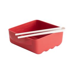 Nordic Ware Red Plastic Microwave Ramen Cooker Bowl 3.6 cups