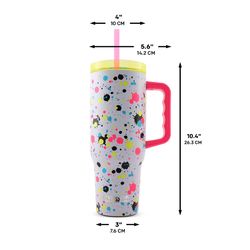 Yukon Outfitters 40 fl. oz. Neon Splatter BPA Free Double Wall Tumbler