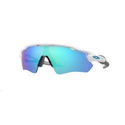 Oakley Radar EV Path Sunglasses Unisex Polished White Frame Blue Lens