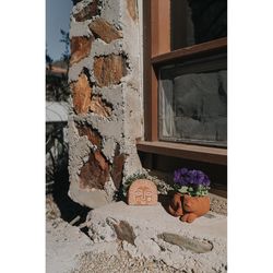 Matr Boomie 4 in. H X 4.5 in. W X 2.75 in. D Clay Sunrise Planter Terrocotta