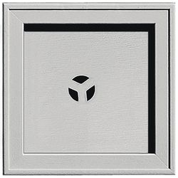 Builders Edge 7-3/4 in. H X 7.75 in. W X 1 in. L Unfinished Gray Vinyl Mounting Block