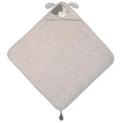 Stephen Joseph Gray Cotton Hooded Bath Towel 1 pc