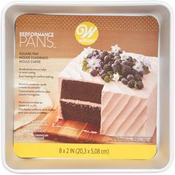 Wilton 8 in. W X 8 in. L Aluminum Square Cake Pan 1 pc