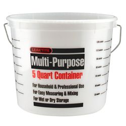 Leaktite White 5 quart (US) Paint Pail