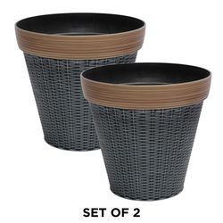Alpine Plastic Planter gray