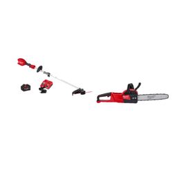 Milwaukee M18 FUEL String Trimmer Kit and 16 in Chainsaw Kit