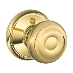 Schlage Georgian Bright Brass Dummy Knob