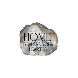 P Graham Dunn 6 in. H X 7 in. L Gray MDF Home Is Where the Heart Is Tabletop Sign