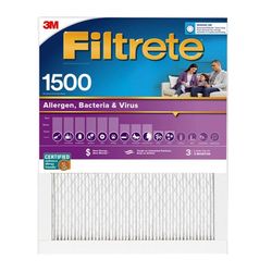 Filtrete 15 in. W X 20 in. H X 1 in. 1500 MPR Pleated Air Filter 1 pk