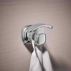 Kohler Envelu 2.3 in. H X 3.15 in. W X 2.95 in. L Polished Chrome Silver Robe Hook