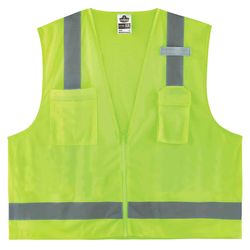Ergodyne GloWear Reflective Surveyor Vest Lime L/XL