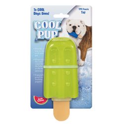 Boss Pet Cool Pup For Dog Green TPR Popsicle Dog Toy Large 1 pk