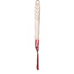 Primitive Planters Brick Red/Cream Macrame 48 in. H Hammock Plant Hanger 1 pk