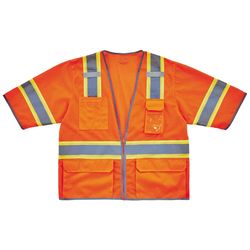Ergodyne GloWear Reflective Two-Tone Safety Vest Orange S/M
