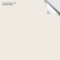 Benjamin Moore Atrium White Peel & Stick Color Sample OC-145