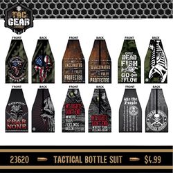 Tac Gear Patriotic Bottle Suit Nylon 1 pk