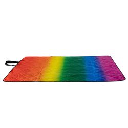 Oniva Vista Rainbow Picnic Blanket and Tote Polyester 1 pk