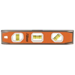 Johnson 10 in. Aluminum Magnetic Torpedo Level 3 vial