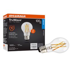 Sylvania TruWave A19 E26 (Medium) LED Bulb Daylight 100 Watt Equivalence 2 pk