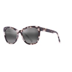 Maui Jim Alulu Sunglasses Women's White Tokyo Tortoise Frame Neutral Grey Lens Polarized