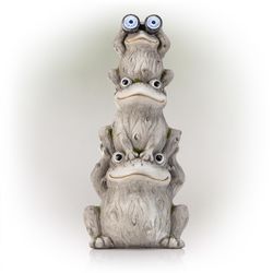Alpine Fiberglass/MGO Gray 23 in. Statue
