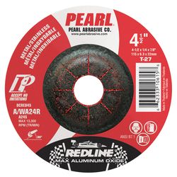Pearl Abrasive Redline 4-1/2 in. D X 7/8 Grinding Wheel 1