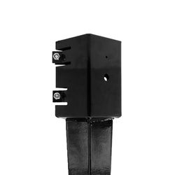 Nuvo Iron 4 in. H X 30 in. L Galvanized Steel Multi-Purpose Fence Black