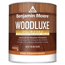 Benjamin Moore Woodluxe Semi-Transparent Tint Base Penetrating Oil Waterproofing Wood Stain and Seal