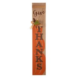 Glitzhome 42 in. Give Thanks Sign Fall Decor