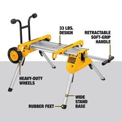 DEWALT Aluminum 9 in. H X 19.75 in. W Stand 200 lb. cap. Yellow 1 pc