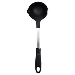 Rada Cutlery Black/Silver Nylon/Stainless Steel Ladle
