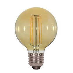 Satco G25 E26 (Medium) LED Bulb Amber 40 Watt Equivalence 1 pk