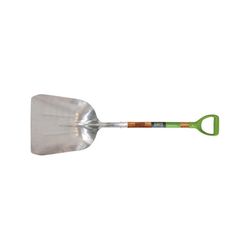 Ames 44.5 in. Aluminum Scoop Transfer Shovel Wood Handle