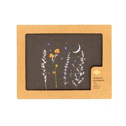 Denik Nightsky Floral Blank Notecard and Envelope Set