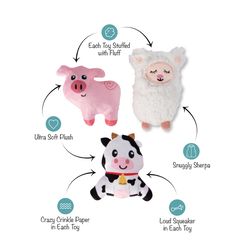 Pet Shop by Fringe Studio For Dog Assorted Needle In the Haystack Dog Toy 1 pk