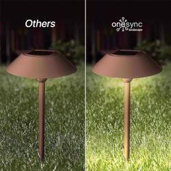 Feit OneSync Bronze Solar Powered 0.4 W LED Pathway Light 1 pk