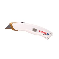 LENOX Gold 5-1/4 in. Retractable Utility Knife White 1 pk