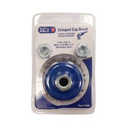 Spring Creek Products Cut-N-Weld 2-3/4 in. D X 5/8-11 in. Crimped Carbon Steel Cup Brush 12500 rpm 1