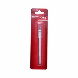 Ace 4 in. Fixed Blade Hobby Knife Silver 1 pk