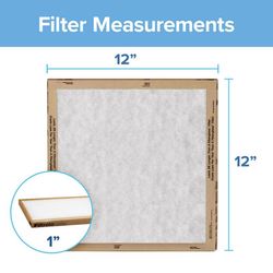 Filtrete 12 in. W X 12 in. H X 1 in. Synthetic 2 MERV Flat Panel Filter 2 pk