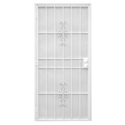 Precision 81-3/4 in. H X 36 in. W Flagstaff White Steel Security Door