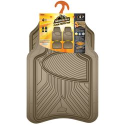 Custom Accessories Brown Rubber Auto Floor Mats 4 pk