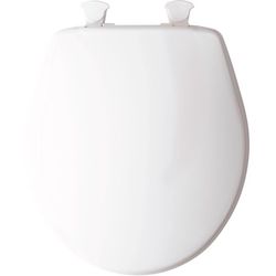 Mayfair by Bemis Round White Plastic Toilet Seat
