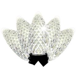 Celebrations LED C9/5MM Pure White 5 ct Replacement Christmas Light Bulbs
