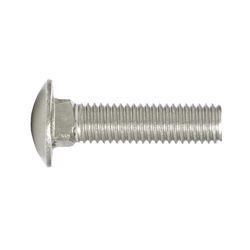 HILLMAN 1/2 in. X 2 in. L Stainless Steel Carriage Bolt 25 pk