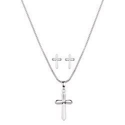Montana Silversmiths Women's True Belief Cross Silver Jewelry Sets One Size Fits Most