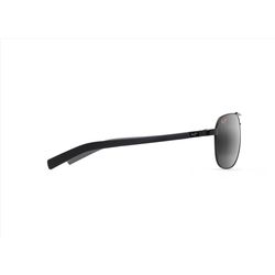 Maui Jim Guardrails Sunglasses Unisex Gloss Black Frame Neutral Gray Lens Polarized