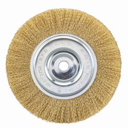 Norton Clipper 8 in. Coarse Crimped Wire Wheel Brush Brass 3750 rpm 1 pc